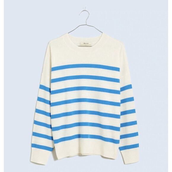 Madewell Sweaters - NWT Madewell Womens (Re)sponsible Cashmere Sweater Medium Oversized Striped
